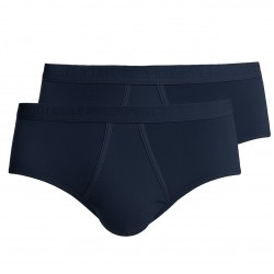 Schiesser sport slip 2-pack met gulp donkerblauw