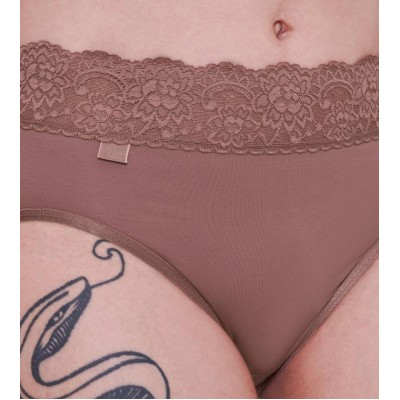 Sloggi Romance Midi Slip Dames - Cacao Sloggi Romance Midi Slip Dames - Cacao
