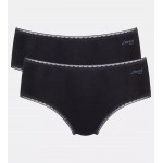 Sloggi Go Midi - 2-pack zwart