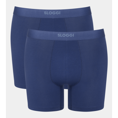 Sloggi heren Ever Ease Short "2-pack" Deep Cobalt