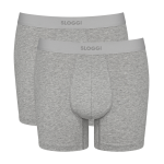 	Sloggi heren Ever Ease Short "2-pack" grijs