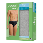 Sloggi heren Ever Ease slip "2-Pack" grijs