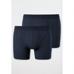 Schiesser short Authentic-2-pack - Donkerblauw