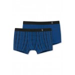 Schiesser heup short 95/5 - 2-pack (set van 2 shorts) -1 effen/1 ruit - 154305