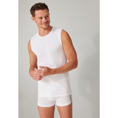 Schiesser Tanktops 2-pack biologisch katoen ronde hals wit - 95/5