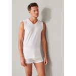Schiesser Tanktops 2-pack biologisch katoen V-hals wit - 95/5