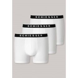 Schiesser heren short 95/5 3-pack wit Schiesser heren short 95/5 3-pack wit