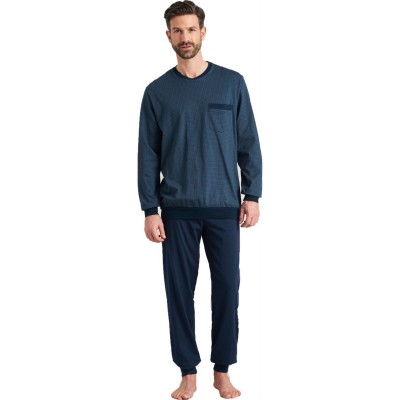 Schiesser Heren Pyjama Lange Broek - Essentials Nightwear Schiesser Heren Pyjama Lange Broek - Essentials Nightwear