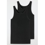Schiesser singlets 95/5 2-pack  95/5 "Voordeelpack" zwart