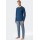 Schiesser pyjama H lang fijn interlock knoopsluiting met patroon blauw- Fine Interlock