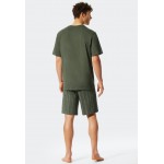 Schiesser Heren Pyjama kort V-hals-Fashion Nightwear