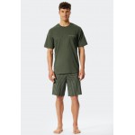 Schiesser Heren Pyjama kort V-hals-Fashion Nightwear
