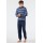 Schiesser H pyjama lange broek denimblauw/donkerblauw Comfort Fit 