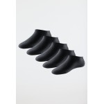 Schiesser sneakersokken voor dames, set van 5 paar zwart