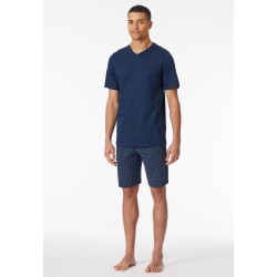 Schiesser H pyjama  korte broek  "Casual Nightwear"