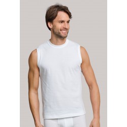 Schiesser mouwloos shirt- set van 2 Shirts wit 