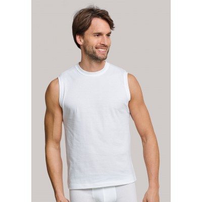 Schiesser mouwloos shirt- set van 2 Shirts wit 