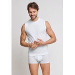 Schiesser mouwloos shirt- set van 2 Shirts wit 