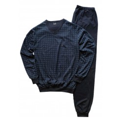 Ammann Heren  pyjama donkerblauw 