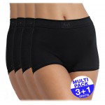 Sloggi Double Comfort Short (3+1 GRATIS) - u betaalt 3 slips en krijgt er 4 - zwart - uw voordeel : 14,99 €