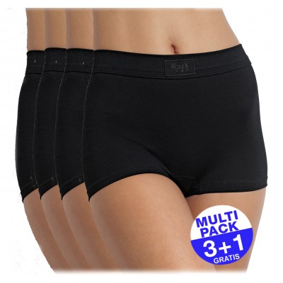 Sloggi Double Comfort Short (3+1 GRATIS) - u betaalt 3 slips en krijgt er 4 - zwart - uw voordeel : 14,99 €