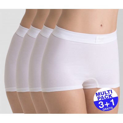 Sloggi Double Comfort Short (3+1 GRATIS) - u betaalt 3 slips en krijgt er 4 - wit - uw voordeel : 14,99 €