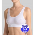 Sloggi Double Comfort Top - 3 + 1 Gratis - Wit - uw voordeel : 21,99 €