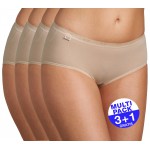 Sloggi Basic+ Midi (3+1 GRATIS) - u betaalt 3 slips en krijgt er 4 - huidskleur - uw voordeel : 14.90 €
