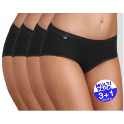 Sloggi Basic+ Midi (3+1 GRATIS) - u betaalt 3 slips en krijgt er 4 - zwart - uw voordeel : 14.90 €