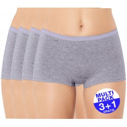 Sloggi Basic+ Short (3+1 GRATIS) - u betaalt 3 shorts en krijgt er 4 - grijs - uw voordeel : 14.99€