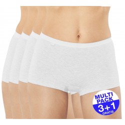 Sloggi Basic+ Short (3+1 GRATIS) - u betaalt 3 shorts en krijgt er 4 - wit - uw voordeel : 14.99 €