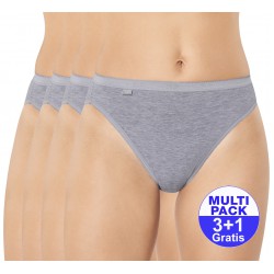Sloggi Basic+ Tai (3+1 GRATIS) - u betaalt 3 slips en krijgt er 4 - grijs - uw voordeel : 14.99 €