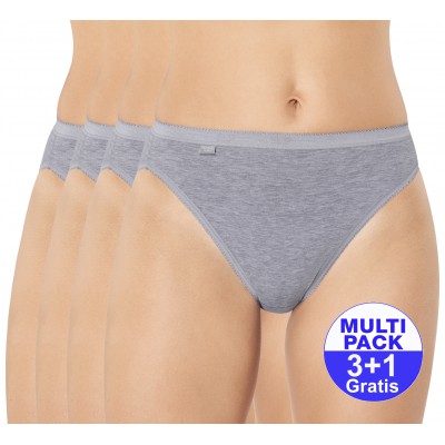 Sloggi Basic+ Tai (3+1 GRATIS) - u betaalt 3 slips en krijgt er 4 - grijs - uw voordeel : 14.99 €