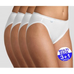 Sloggi Basic+ Tai (3+1 GRATIS) - u betaalt 3 slips en krijgt er 4 - wit - uw voordeel : 14.99 €