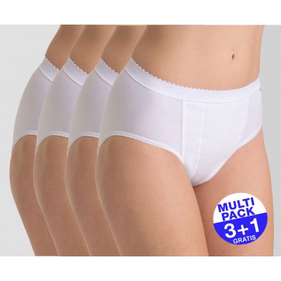 Sloggi Control Tai 4-pack (3+1 GRATIS) - u betaalt 3 slips en krijgt er 4 - wit - uw voordeel : 17,99 €