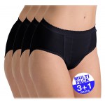 Sloggi Control Tai 4-pack (3+1 GRATIS) - u betaalt 3 slips en krijgt er 4 - zwart - uw voordeel : 17,99 €