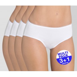 Sloggi Feel Sensational Midi - (3 + 1  Gratis) - u betaalt 3 slips en krijgt er 4 - wit - uw voordeel : 17,90 €