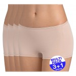 Sloggi Feel Sensational Short  (3+1 GRATIS) - u betaalt 3 slips en krijgt er 4 - huidskleur - uw voordeel : 17,90 €