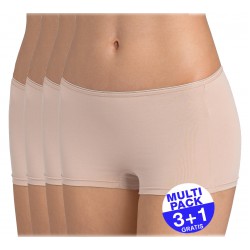 Sloggi Feel Sensational Short  (3+1 GRATIS) - u betaalt 3 slips en krijgt er 4 - huidskleur - uw voordeel : 17,90 €