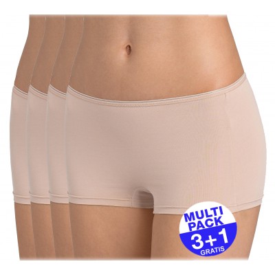 Sloggi Feel Sensational Short  (3+1 GRATIS) - u betaalt 3 slips en krijgt er 4 - huidskleur - uw voordeel : 17,90 €