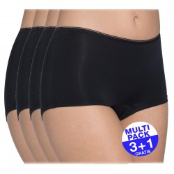 Sloggi Feel Sensational Short  (3+1 GRATIS) - u betaalt 3 slips en krijgt er 4 - zwart - uw voordeel : 17,90 €