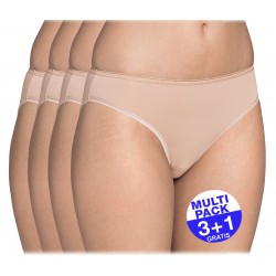 Sloggi Feel Sensational Tai  (3+1 GRATIS) - u betaalt 3 slips en krijgt er 4 - huidskleur - uw voordeel : 17,90 €