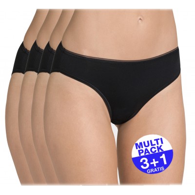 Sloggi Feel Sensational Tai  (3+1 GRATIS) - u betaalt 3 slips en krijgt er 4 - zwart - uw voordeel : 17,90 €