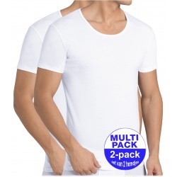 Sloggi men 24/7 T-shirt - Onderhemd met korte mouwen - voordelig 2-pack - wit