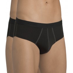 Sloggi men 24/7 midi - voordelig 2-pack - Zwart