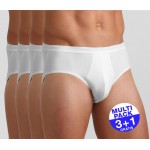 Sloggi slip Basic Midi H (3+1 GRATIS) - u betaalt 3 slips en krijgt er 4 - wit - uw voordeel : 16.99€