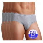 Sloggi slip Basic Midi H  (3+1 GRATIS) - u betaalt 3 slips en krijgt er 4 - lichtgrijs - uw voordeel : 16.99 €