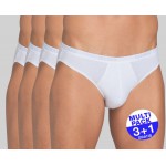 Sloggi men Basic Mini (3+1GRATIS) - u betaalt 3 slips en krijgt er 4 - wit - uw voordeel : 16.99 €