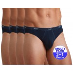 Sloggi men Basic Mini (3+1GRATIS) - u betaalt 3 slips en krijgt er 4 - donkerblauw - uw voordeel : 16.99 €