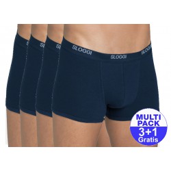 Sloggi men Basic Short (3+1 gratis) - u betaalt 3 shorts en krijgt er 4 - donkerblauw - uw voordeel : 16.99€